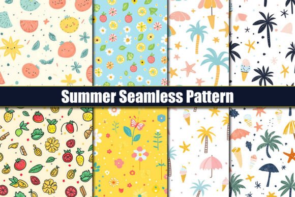 40 Summer Seamless Patterns