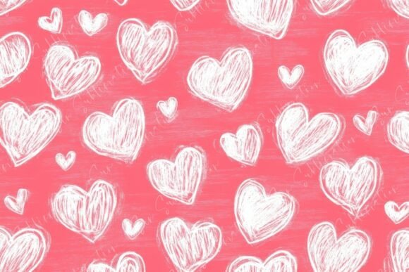 Charming Hand Drawn Heart Patterns