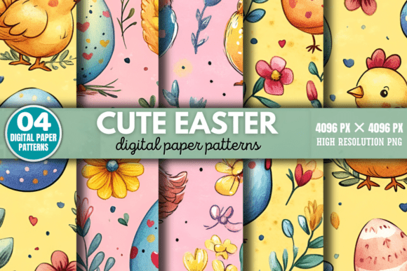 Cute Easter Patterns Digital Pattern 10: Elevating Your Spring Projects with Professional Quality