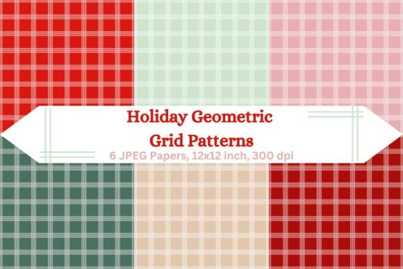 Elevate Your Holiday Creations with Modern Geometric Grid Patterns