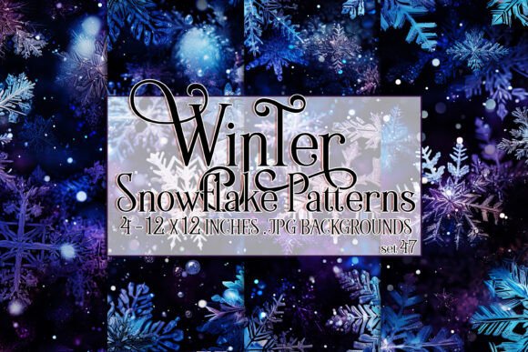 Embrace the Magic of Winter with Watercolor Snowflake Patterns 47