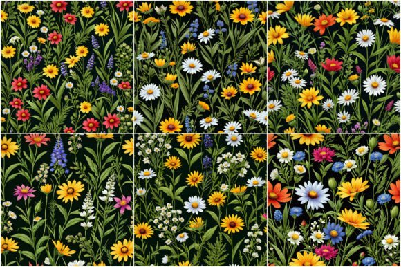 Meadow Wildflowers Patterns
