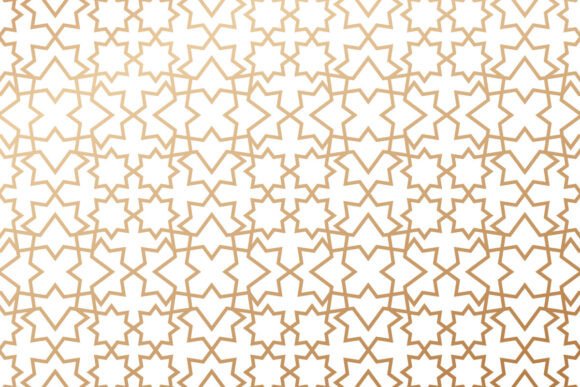 Seamless Geometric Patterns Gold