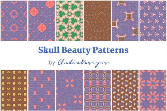 Skull Beauty Surface Patterns: A Practical Evaluation of Digital Design Assets