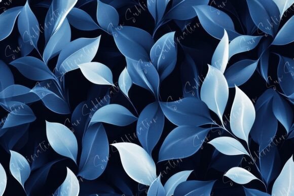 The Allure of Tranquility: Mastering the Serene Blue Leaf Pattern for Modern Design