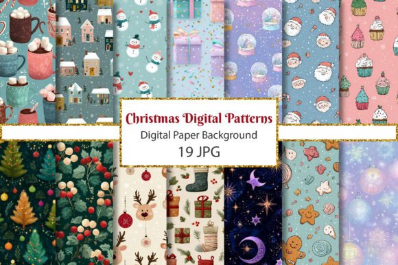 Transform Your Creative Projects with Festive Christmas Digital Patterns