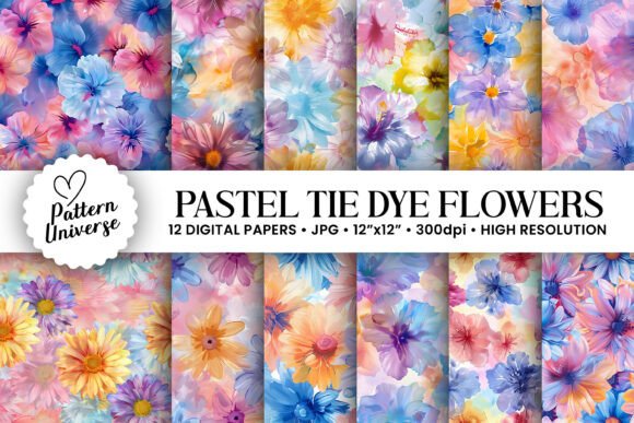 Unlocking Creativity: The Ultimate Guide to Pastel Tie Dye Flowers Seamless Patterns for Digital Crafting
