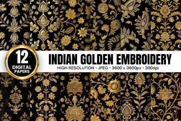Unlocking Elegance: The Art and Application of Gold Black Indian Embroidery Patterns