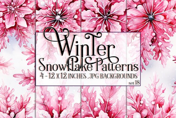 Watercolor Winter Snowflake Patterns 18: A Practical Review of Seamless Digital Assets